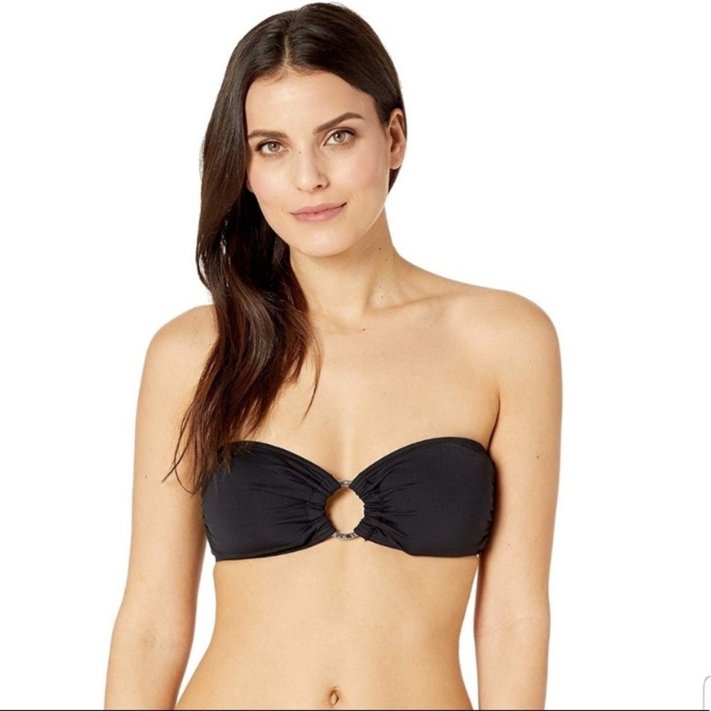 NEW Michael Kors Black Bandeau Bikini Top